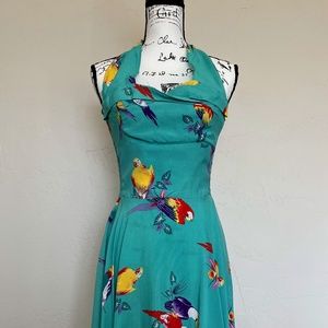 Trash Diva Trixie Dress - Parrot print